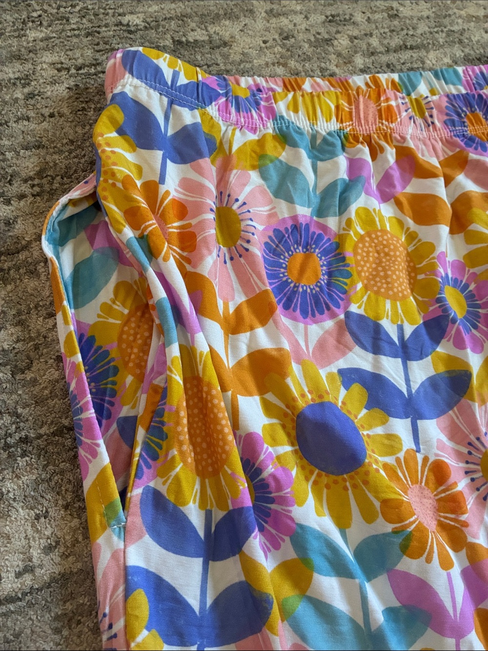Little Sleepies women’s XXL  Floral Sunshine Pajama Set - Pink & Yellow - Picture 9 of 10